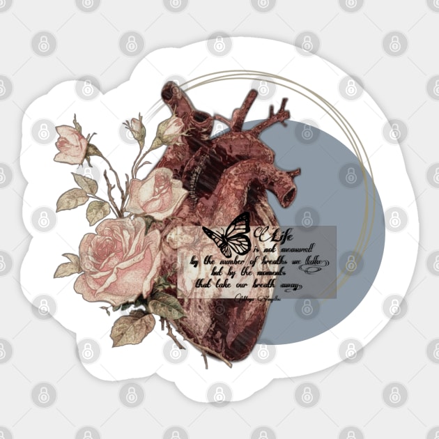 Heart, Vintage, retro, aesthetic, pink, love, romantic, spring, roses, gifts for her, bloom, flowers, dream, dreamer, gift, floral, sky, inspiration, music,quote Sticker by AGRHouse